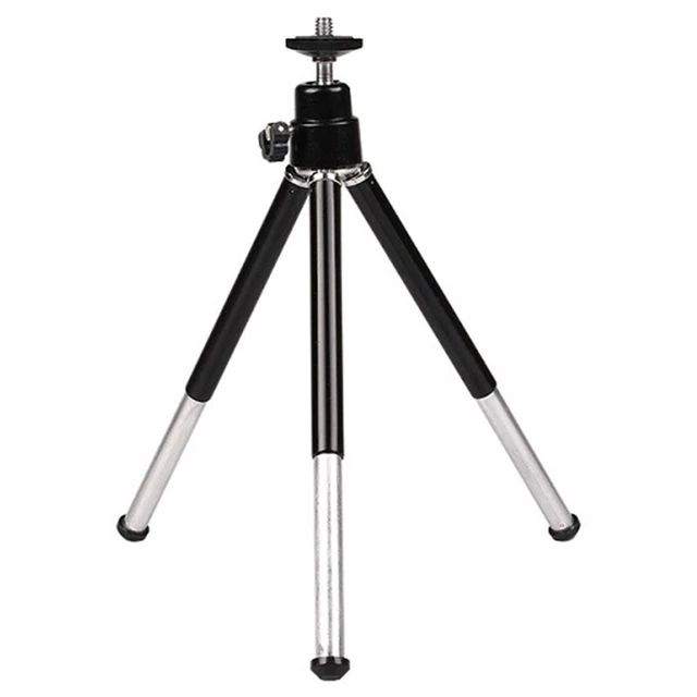 Treppiede portatile regolabile treppiede lega di alluminio per proiettore fotocamera nero J4T8 3