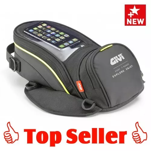 GIVI EA138 Easy-Bag Magnet Tankrucksack, universelle Tanktasche schwarz, 6 Liter