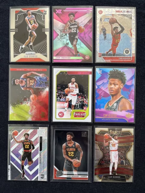 Cam Reddish 9 Card 2019-20 Rookie RC Lot Prizm Select Court Kings Pink XR