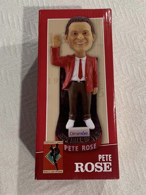 Pete Rose (Suit & Tie) Cincinnati Reds Hall Of Fame 2016 Bobblehead Pete Rose (Suit & Tie) Cincinnati Reds Hall Of Fame 2016 Bobblehead