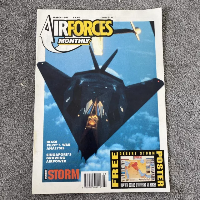 Airforces Monthly magazine - vintage March 1991