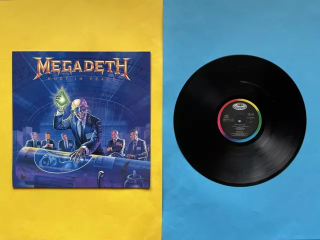 MEGADETH Rust in Peace LP Capitol 1990 Box 064 Heavy Metal 80 Vinyl SCHALLPLATTE