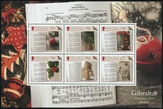 Gibraltar 2019 Jingle Bells (**) MNH Michel Bl. 140; JINGLE BELLS - MUSIC