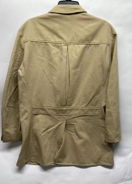 Polo Ralph Lauren Medium Tan Cotton/Hemp Field Canvas Jacket Blazer (E6) 2