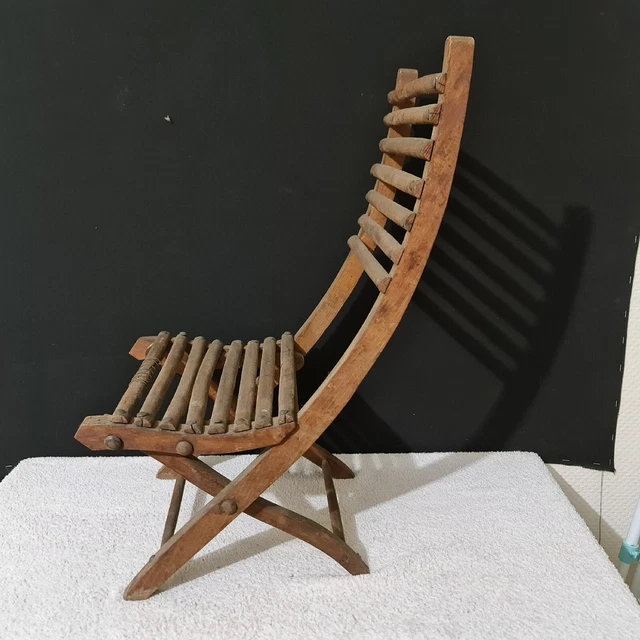 ANCIENNE CHAISE ENFANT En Bois De Chêne Début 20ème, Fauteuil, Siège