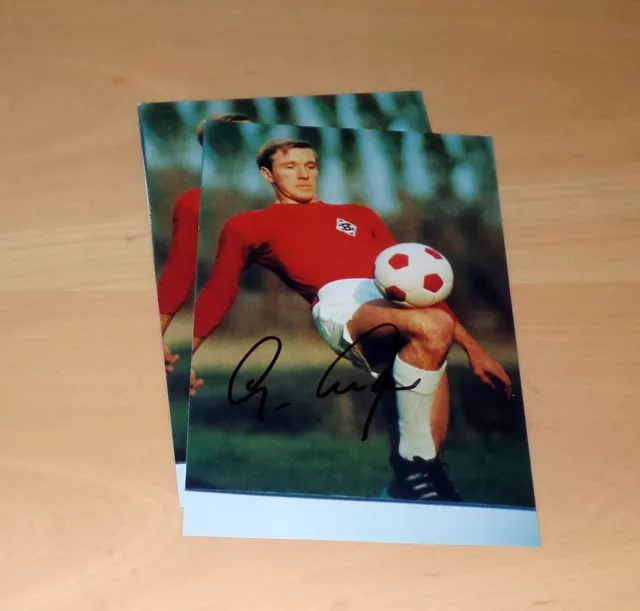 GÜNTER NETZER, original signed Photo in 18x27 cm (SPORT)