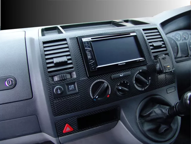 Innenraum Dekor Cockpit für VW T5 Transporter 2003-2009 Carbon Optik 2