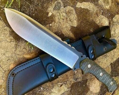 Custom Handmade D2 Tool Steel Bowie Knife Hunting Knife Survival Knife