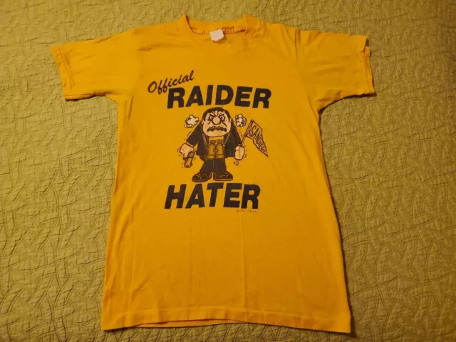 Yellow Vintage San Diego Raiders Tshirt Retro 70's 80's Shirt Top S M Small
