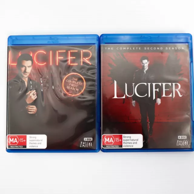 Lucifer: Season 1 & 2 (Blu-ray, 2016) The Complete Drama Fantasy TV Series 1 & 2