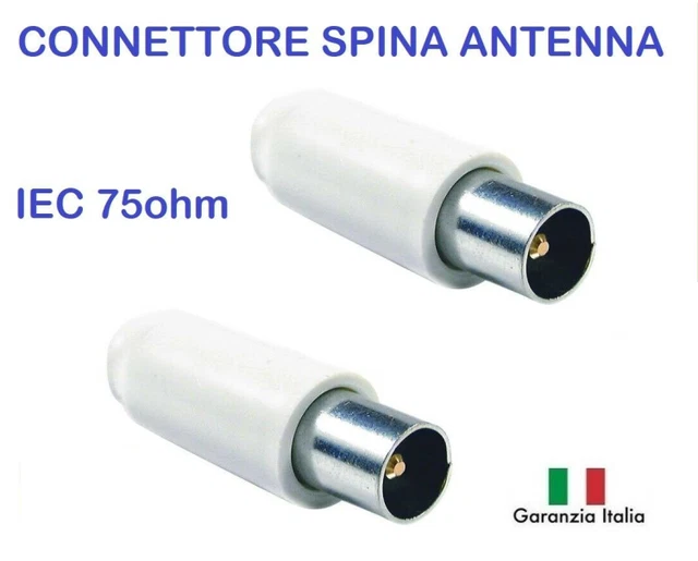 10 X SPINOTTO Connettore Antenna Tv Maschio 9,5mm Volante Master 0591 Made ITALY EUR 3,80 - IT - Foto 10