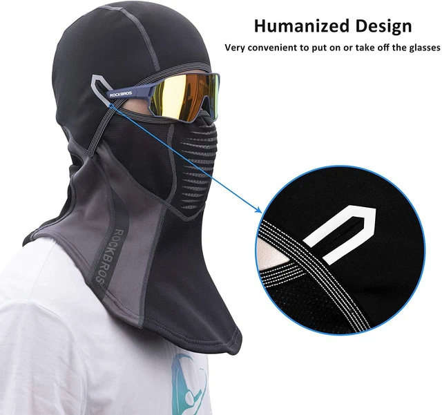 ROCKBROS Sturmhaube Winter Sturmmaske Balaclava Thermal Radsport Motorrad Ski 3