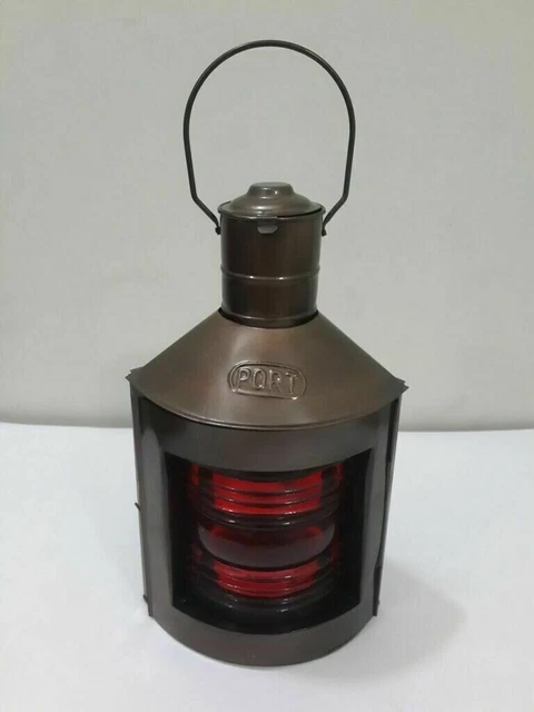 Antike Laterne Öllampe Nautische Maritime Boot Licht Laterne Eisen Lampe