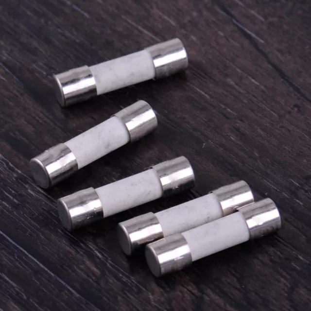 10pc 5mmx20mm T6.3A H250V Miniature Slow Blow Cartridge Ceramic Fuses Time delay