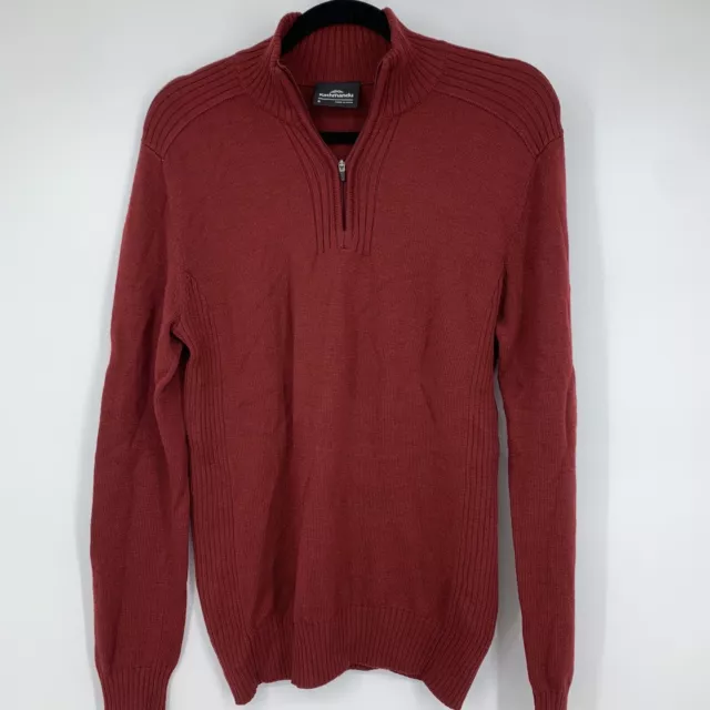 Kathmandu Mens Small Quarter Zip Pullover Sweater Outdoor Merino Wool READ