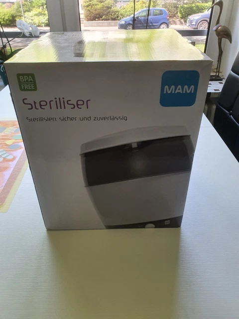MAM Steriliser für 7 Anti Colic Flaschen Vaporisator Sterilisator - grey -