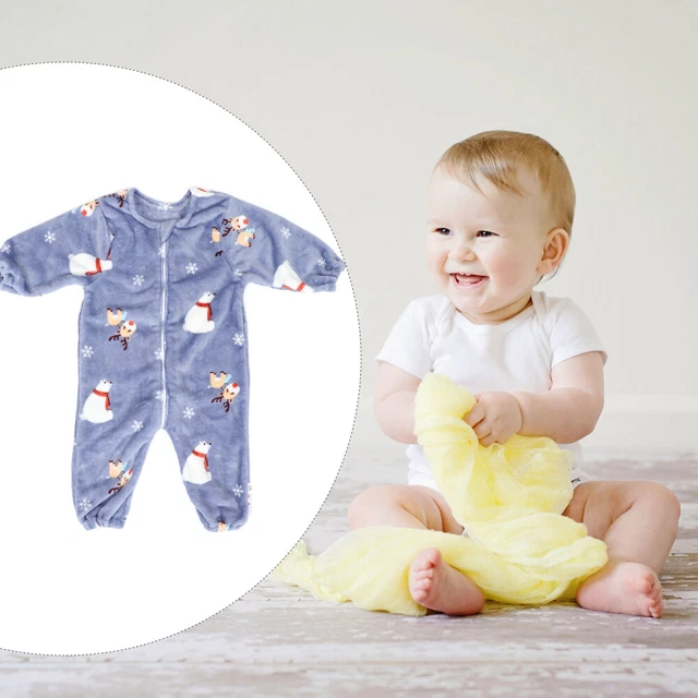 Flannel Thicken Baby Bodysuit Infant Lovely Pajamas Kids Romper Outerwear