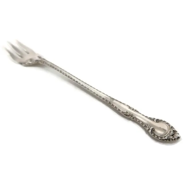 Gorham ENGLISH GADROON Sterling Silver Cocktail or Seafood Fork 5 3/8" Long