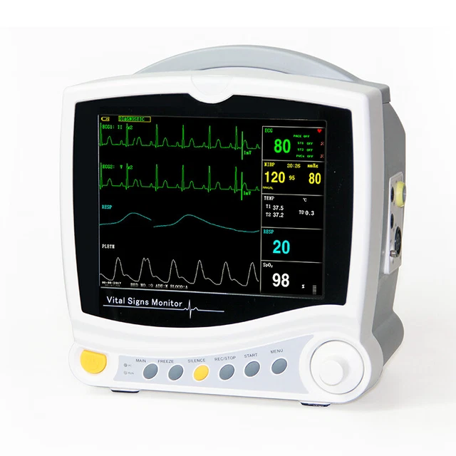ICU CCU 6-PARAME Patient Monitor NIBP SPO2 ECG TEMP RESP PR Vital Sign ...