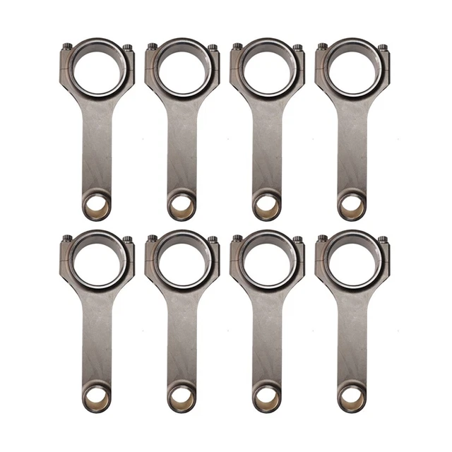 8 HBEAM CONNECTING Rods CHEVY GM SBC 6.125 2.225 BE Bore Chevy GM 305