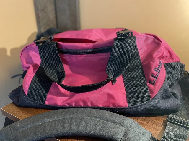 Medium Pink LL Bean Adventure Duffle Bag -17.5 In
