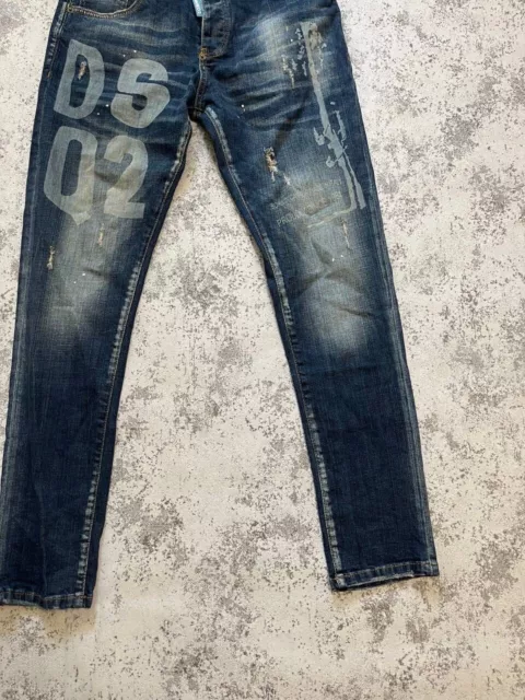 *DSQUARED* MEN'S BLUE Made In Italy Cotton Jeans Size 46 $70.00 - PicClick