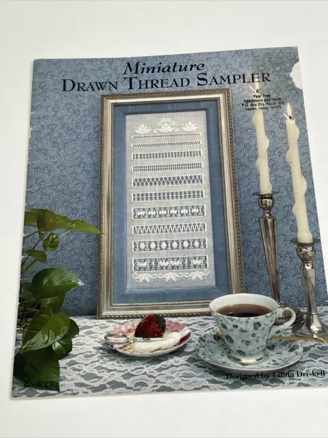 Miniature Drawn Thread Sampler by Linda Driskell Needlework Pattern