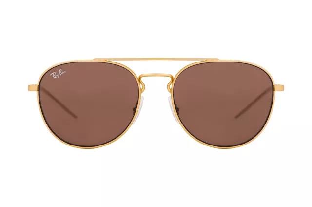 Ray-Ban Unisex Sunglasses RB3589 9013/73 Gold Aviator Brown Non-Polarized 55mm