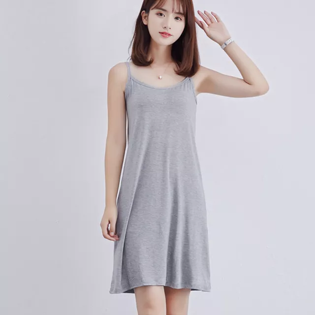 Women Cotton Full Length camisole, Women's Inner Slip, Innerwear Camisole  Dress