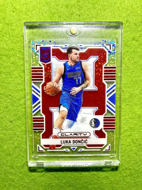 Luka Doncic WHITE SPARKLE PRIZM CLEAR CARD ASIA SSP 2022 Elite CLARITY  Asia RED