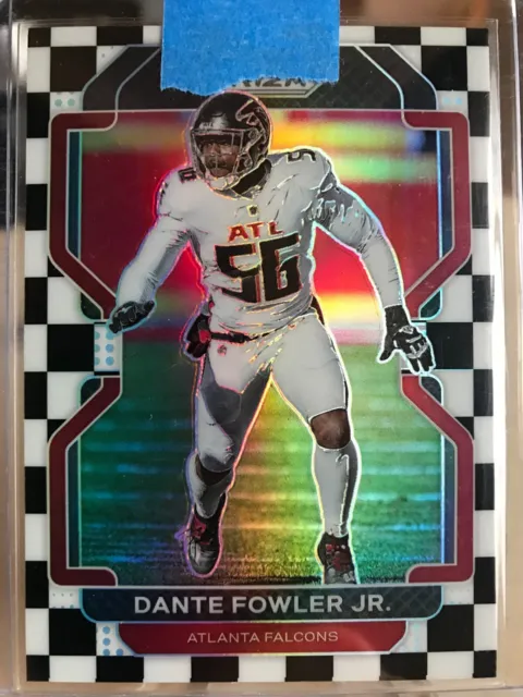 2021 Prizm Black & White Checker Dante Fowler Jr. #327 SSP Falcons Rams Cowboys