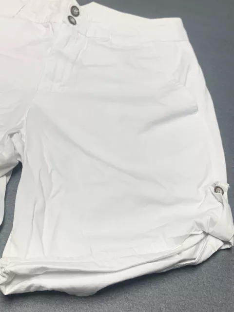 WHITE STAG BERMUDA shorts women’s 10 white cotton casual ladies $7.31 ...