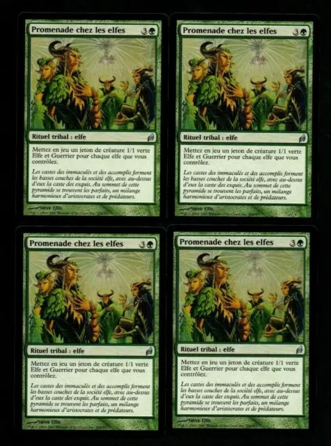 *MRM* FR/VF 4x Promenade chez les elfes (Elvish Promenade) MTG Lorwyn