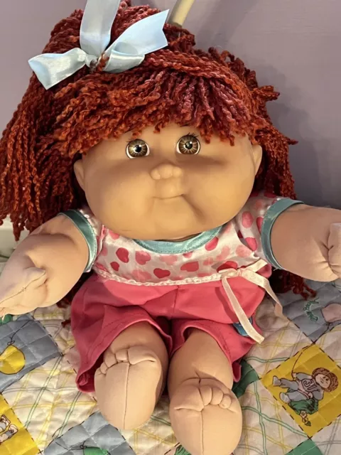 Gorgeous Mattel Cabbage Patch Kids 1st Ed Ginger Hair Brown Eyes CK17 HTF Combo