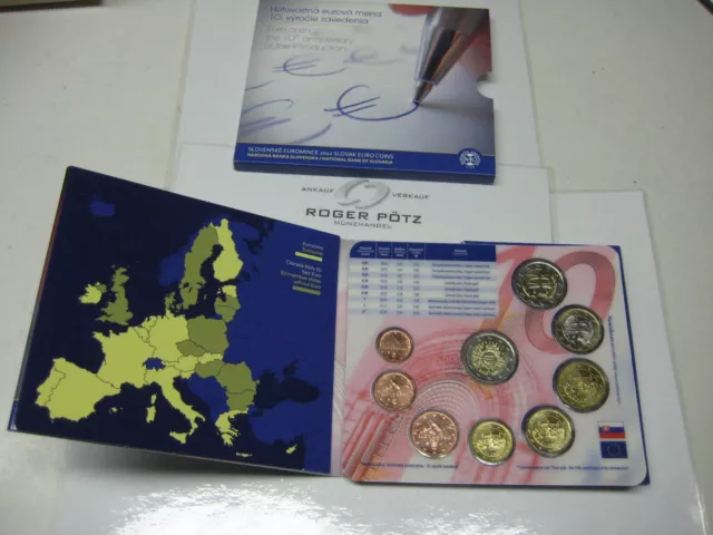 5,88 Euro 2012 KMS Kursmünzensatz 10 Jahre Euro Bargeldumlauf st