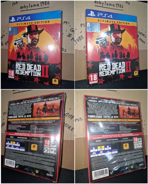 Red Dead Redemption 2 Ultimate Edition +Dlc Pal Ita 🇮🇹 Cib Sony Ps4 Cusa-08519 2