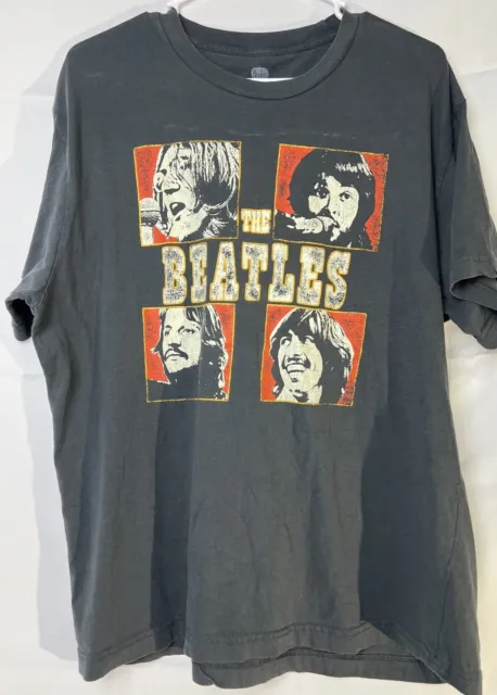 The Beatles Shirt Black Short Sleeve Crew Neck Concert Shirt Band Tee M/