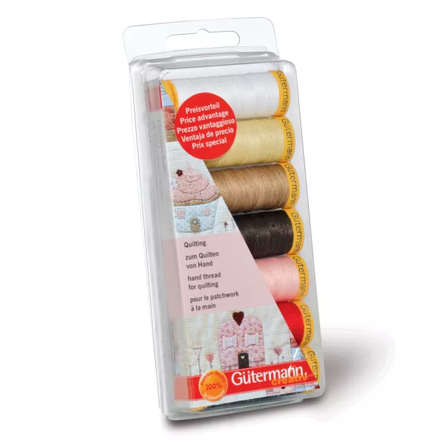 Gutermann Hand Quilting Assorted Thread Set 7 x 80m