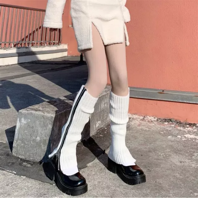 Women Cable Knit Knee-High Winter Boot Socks Extra Long Thigh Leg Warmers Stock~