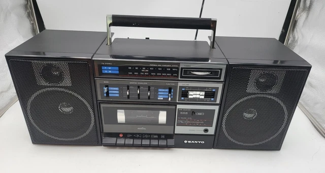 BANDE CASSETTE RADIO stéréo portable Sanyo C30 gheto-Blaster BoomBox