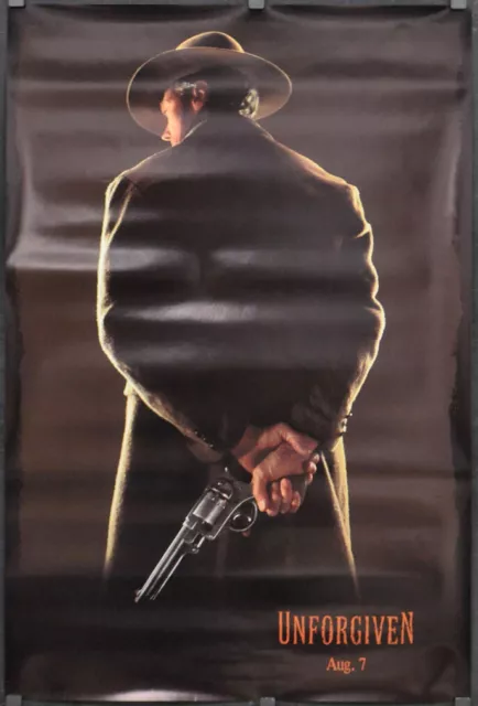 Unforgiven 1992 ORIG 27X40 2/S TEASER MOVIE POSTER CLINT EASTWOOD GENE HACKMAN