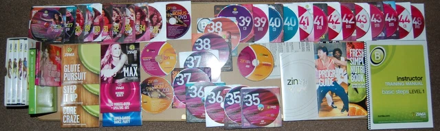 ZUMBA PACK OF Fitness CD DVD Book Zin Mega Mix Zumba Music