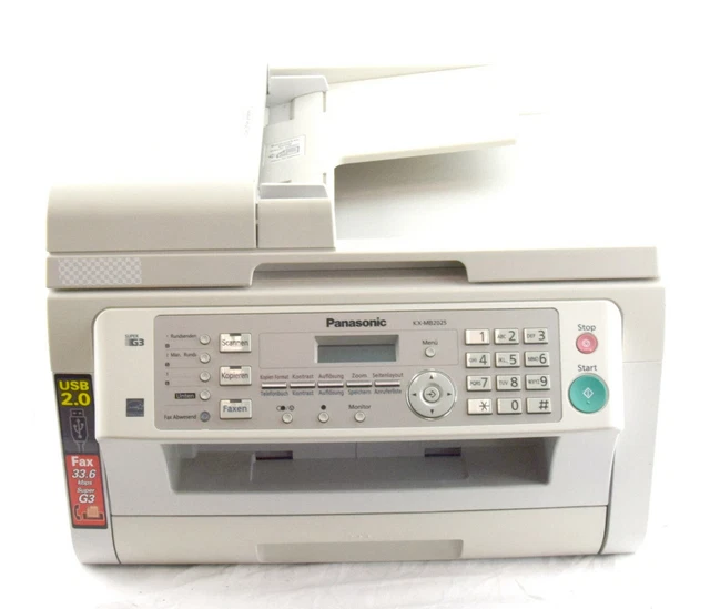 PANASONIC KX-MB2025 STAMPANTE Laser Stampante Fotocopiatrice Scanner KX ...