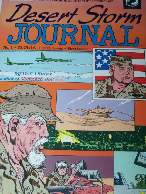 DESERT STORM #1, VF, Don Lomax, Iraq War, Saddam Hussein, 1991,more War in store