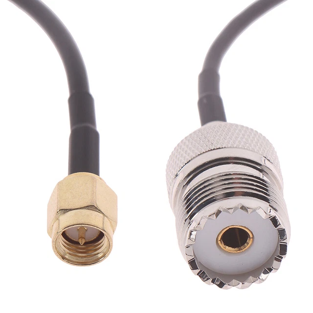 RADIO ANTENNA CABLE SO239 UHF Female to SMA Male coaxial RF Connector