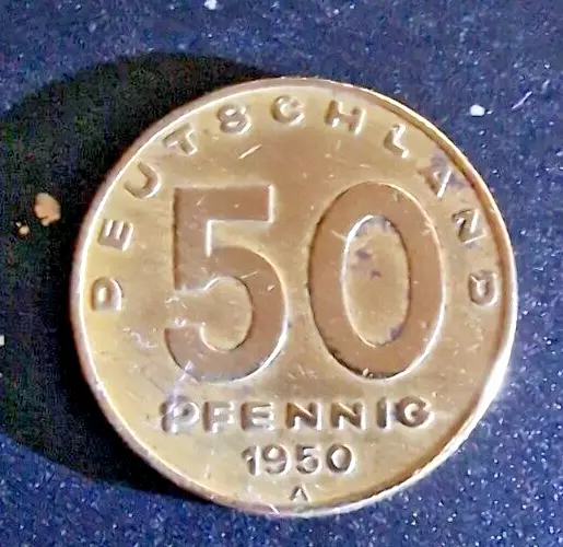 Münze - 50 Pfennig 1950 A - Münzstätte Berlin