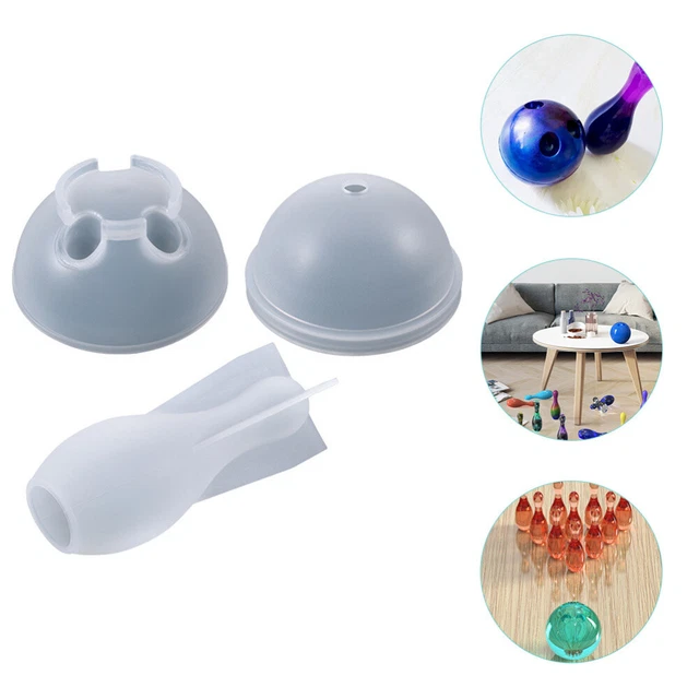 1 Set Harz Epoxy Kristall Epoxy Silikon Bowling Pin Form Bowling Handwerk Formen