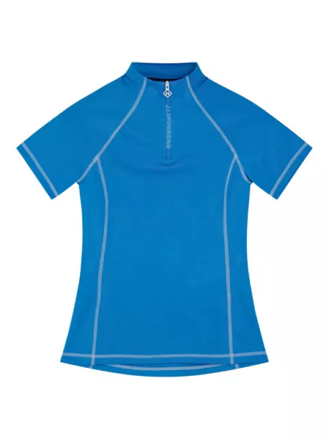 J Lindeberg Women's Amara Golf Top AWJT07778 Blue Small NWOT