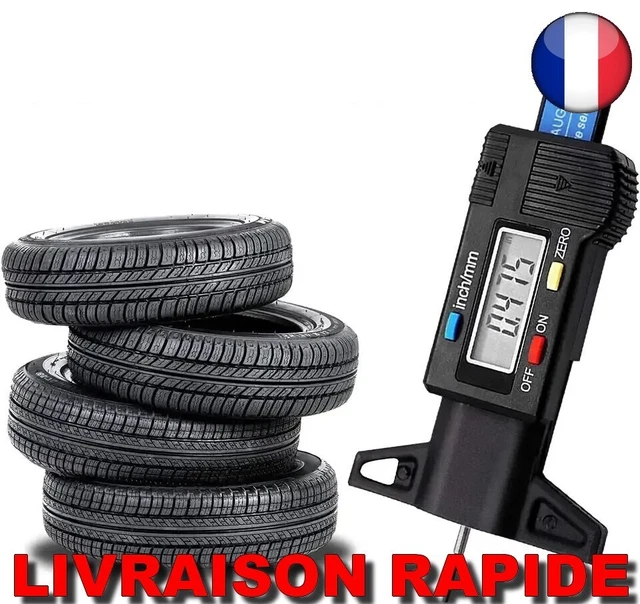Jauge De Profondeur De Bande De Roulement Pour Pneus - Plage 0-20 Mm - En Plastique ABS - Pour Voiture, Moto, Camion - Poche Portable - 9