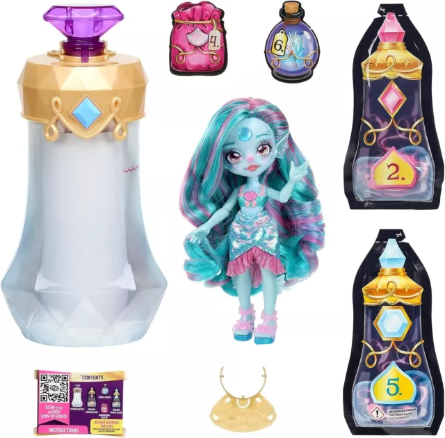 Magic Mixies Pixlings Marena The Mermaid Doll Potion Reveal Bottle 1 Kit 2